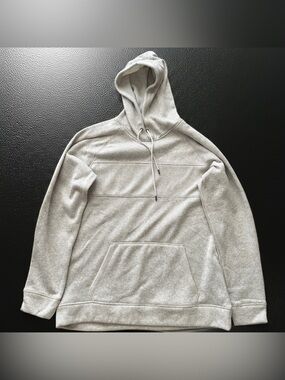 Light Gray Men's Lightweight Hooded Shirt Jacket